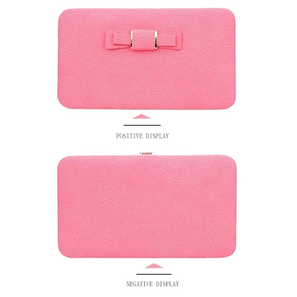 Pink Bow Clutch Wallet - Picture 6 of 11
